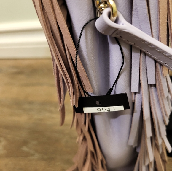 Maje M Embossed Leather Bag Violet (rare color to find) - Picture 13 of 14